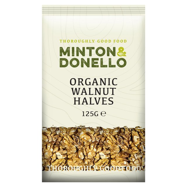 Mintons Good Food Organic Walnut Halves, 125g