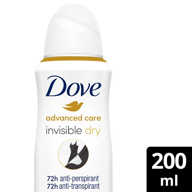 Dove Advanced Antiperspirant Deodorant Invisible Dry Aerosol, 200ml