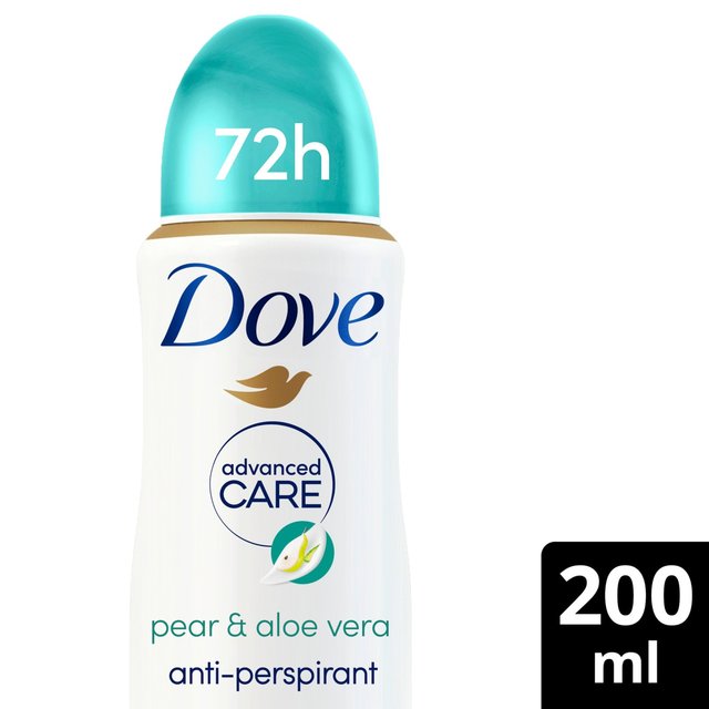Dove Advanced Antiperspirant Deodorant Pear & Aloe Vera Aerosol, 200ml
