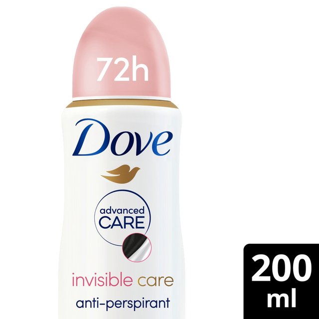 Dove Women Advanced Antiperspirant Deodorant Invisible Care Aerosol, 200ml