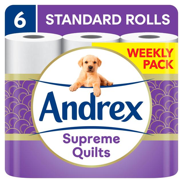 Andrex Supreme Quilts, 6 Per Pack