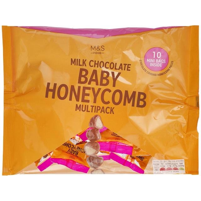 M & S Milk Chocolate Baby Honeycomb Multipack, 180g