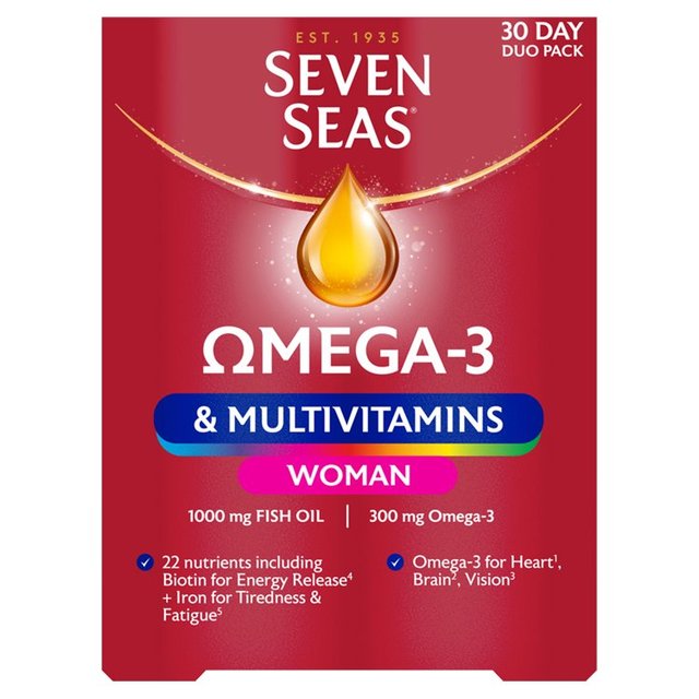 Seven Seas Omega-3 & Multivitamins Woman, 60 Per Pack