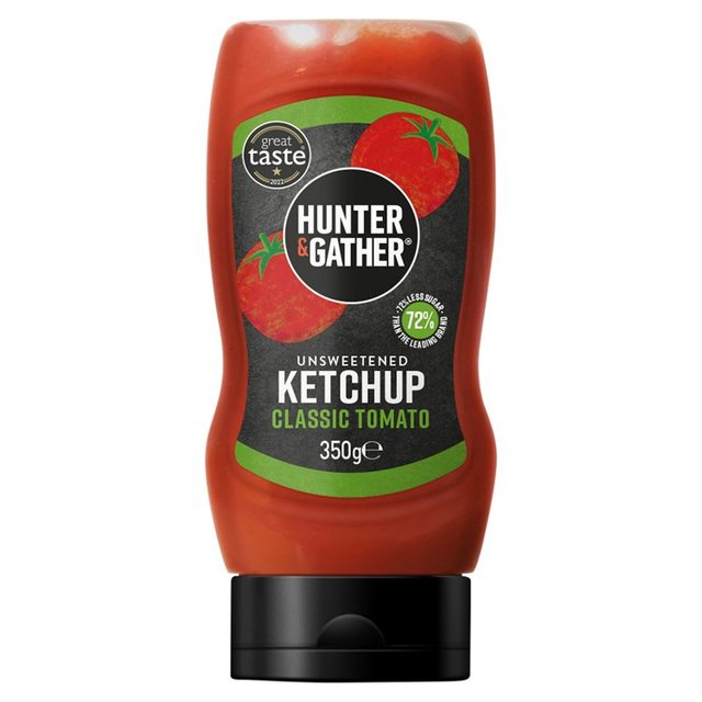 Hunter & Gather Unsweetened Tomato Ketchup, 350g