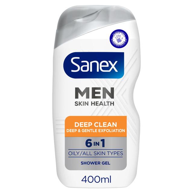 Sanex Men Skin Health Deep Clean Shower Gel, 400ml