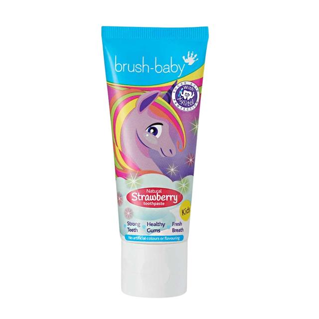Brush-Baby Natural Strawberry Flavoured Unicorn Toothpaste, 50ml