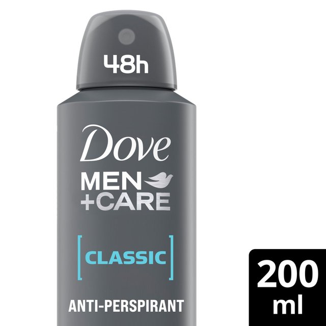 Dove Men+Care Antiperspirant Deodorant Classic Aerosol, 200ml