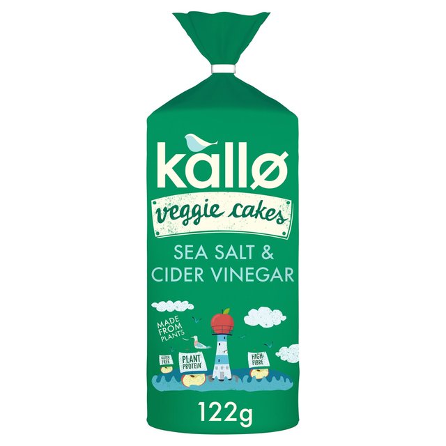 Kallo Sea Salt & Cider Vinegar Veggie Cakes, 122g