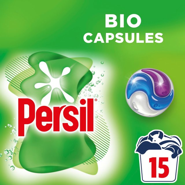 Persil 3 in 1 Laundry Washing Capsules Bio, 15 Per Pack