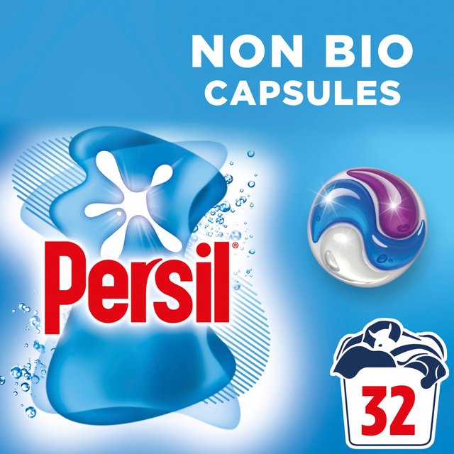 Persil 3 in 1 Laundry Washing Capsules Non Bio, 32 Per Pack