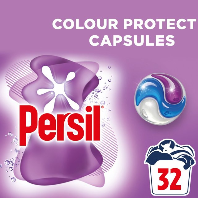 Persil 3 in 1 Laundry Washing Capsules Colour, 32 Per Pack