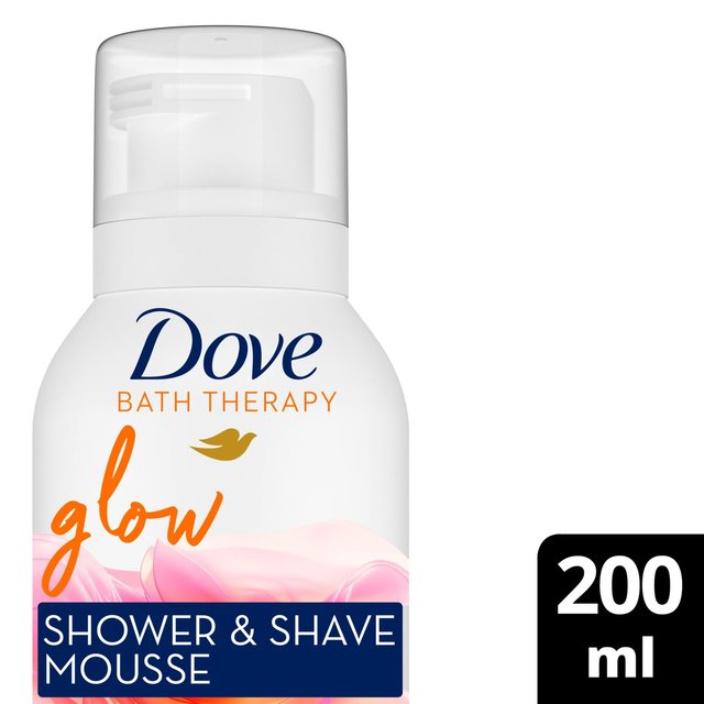 Dove Shower Mousse Glow Shower and Shave, 200ml
