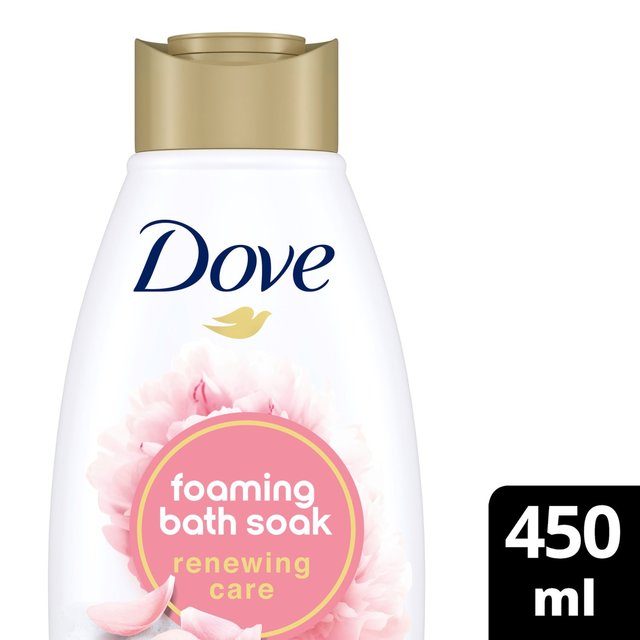 Dove Bubble Bath Soak Renewing Care Peony & Rose, 450ml