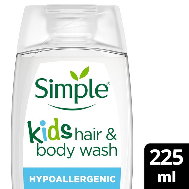 Simple Kids Hair & Body Wash Shower Gel, 225ml