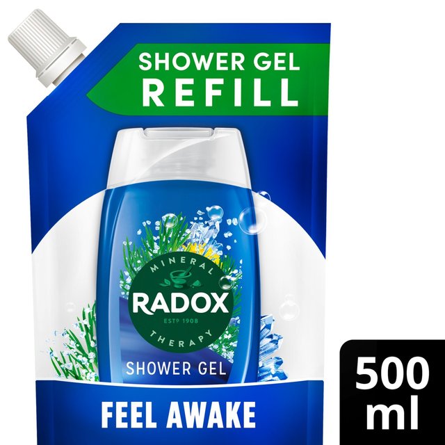 Radox Feel Awake Mood Boosting 2-in-1 Shower Gel & Shampoo Refill, 500ml