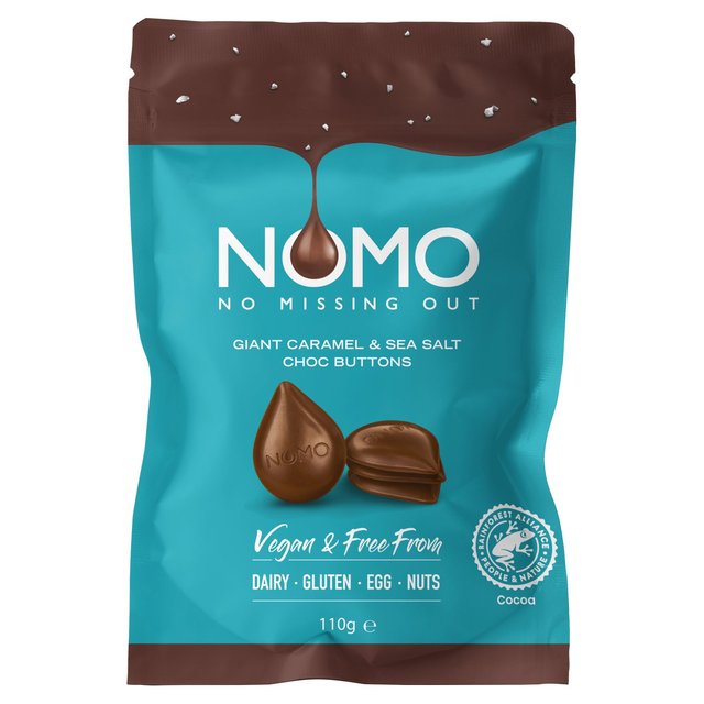 Nomo Sea Salt & Caramel Buttons Share Bag, 110g