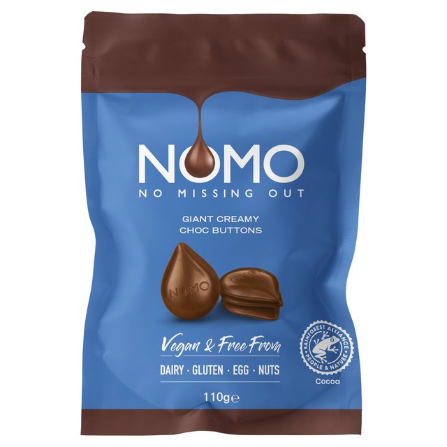 Nomo Creamy Choc Buttons Share Bag, 110g