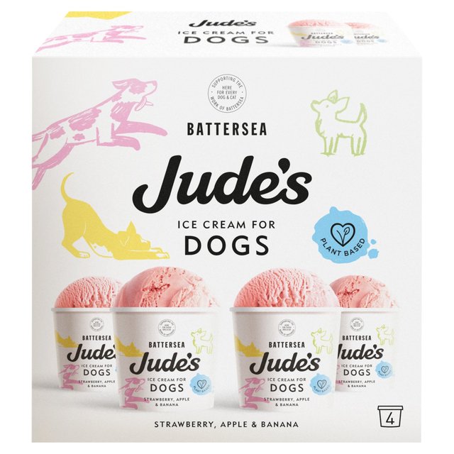 Jude’s Ice Cream for Dogs, 4 x 90ml