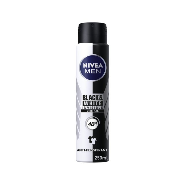Nivea Men Black & White Original Anti-Perspirant Deodorant Spray, 250ml