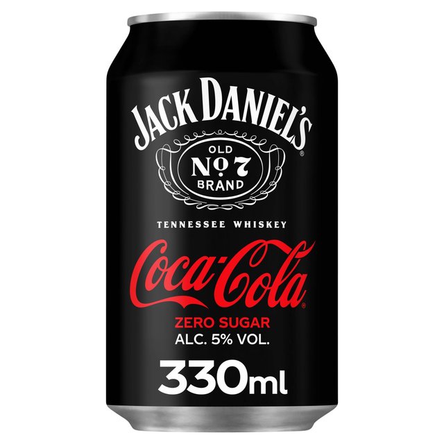 Jack Daniels & Coca-Cola Zero Sugar, 330ml