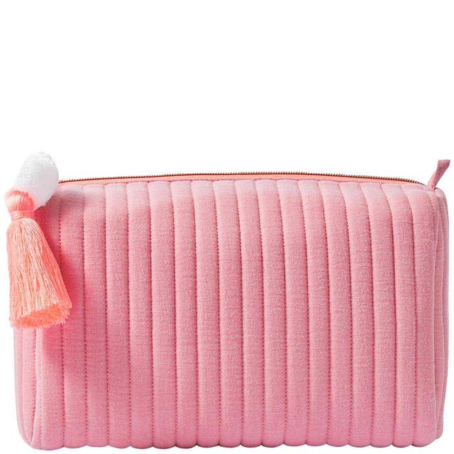 M & S Light Pink Large Quilted Wash Bag, 1 Size