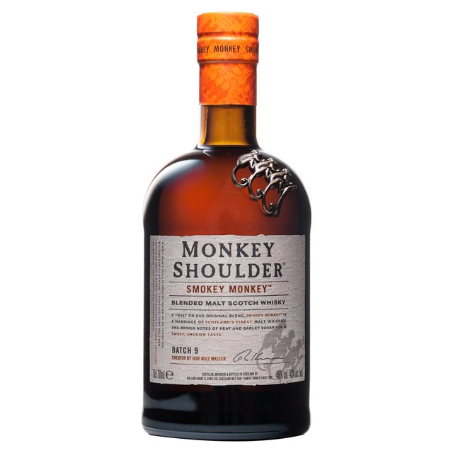 Monkey Shoulder Smokey Peated Blended Malt Scotch Whisky, 70cl