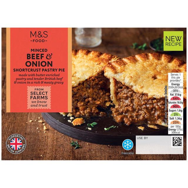 M & S Minced Beef & Onion Shortcrust Pastry Pie, 200g