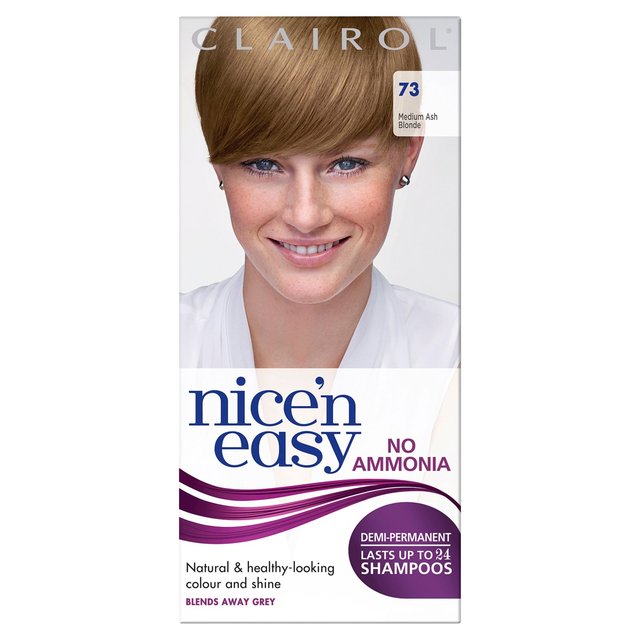 Clairol Nice’n Easy No Ammonia Hair Dye, 73 Ash Blonde