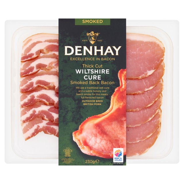 Denhay Wiltshire Cure Smoked Back Bacon, 230g