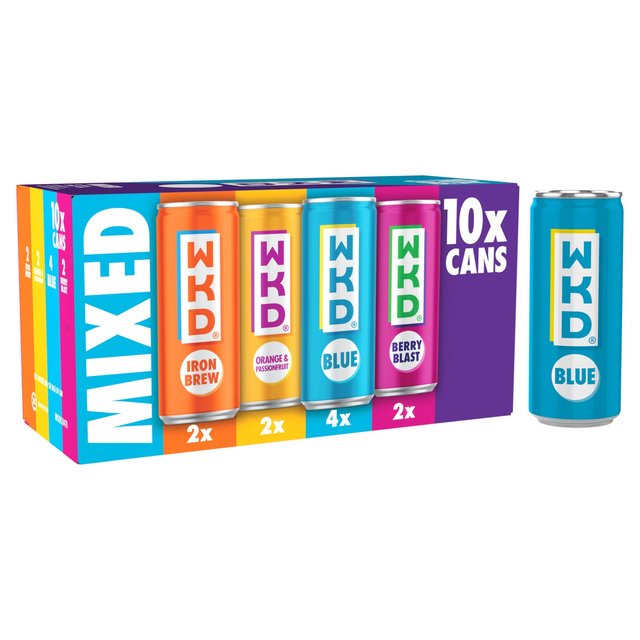 WKD Mixed Premixed Drink, 10 x 250ml