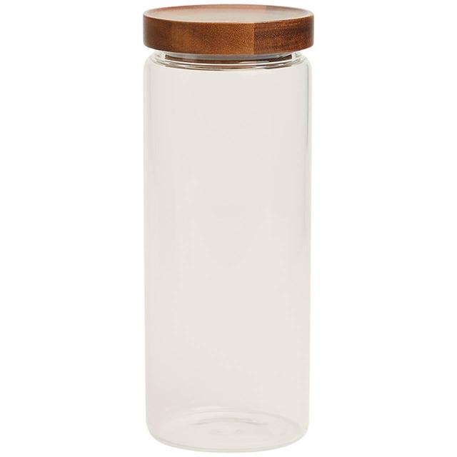 M & S Collection Large Glass Storage Jar, One Size, Clear