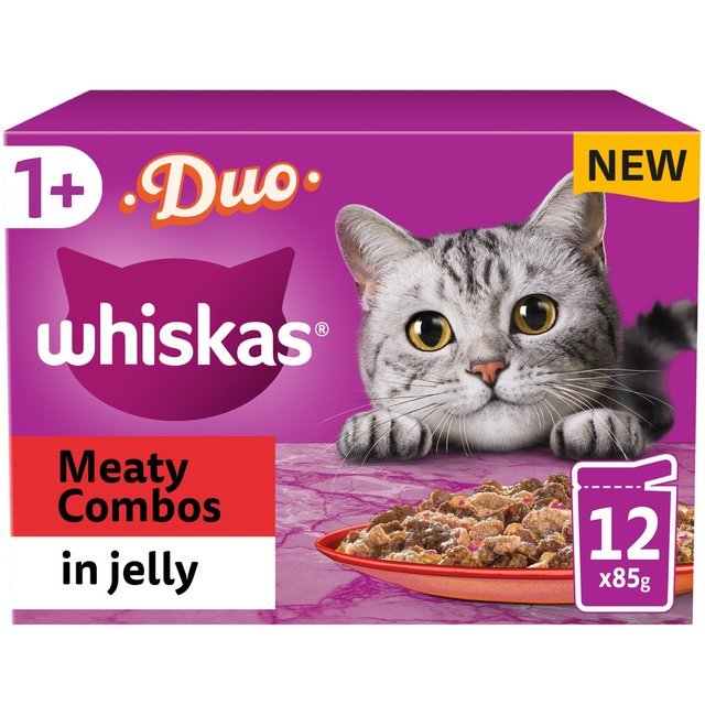 Mars Petcare Whiskas Duo Meaty Combo in Jelly, 12 x 85g