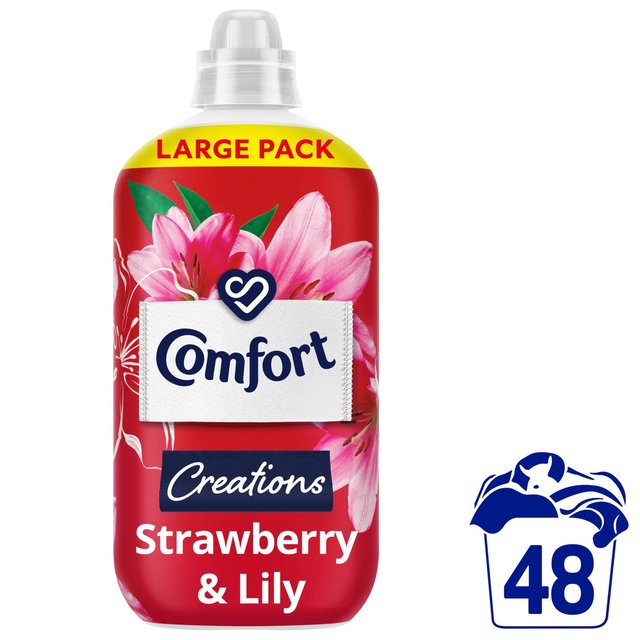 Comfort Creations Fabric Conditioner Strawberry and Lily 48 Washes, 1400ml
