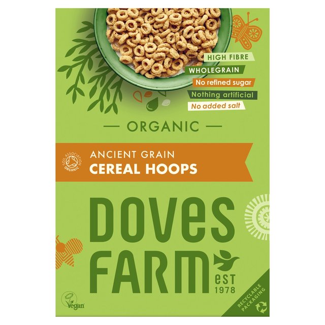 Doves Farm Organic Ancient Grain Cereal Hoops, 300g
