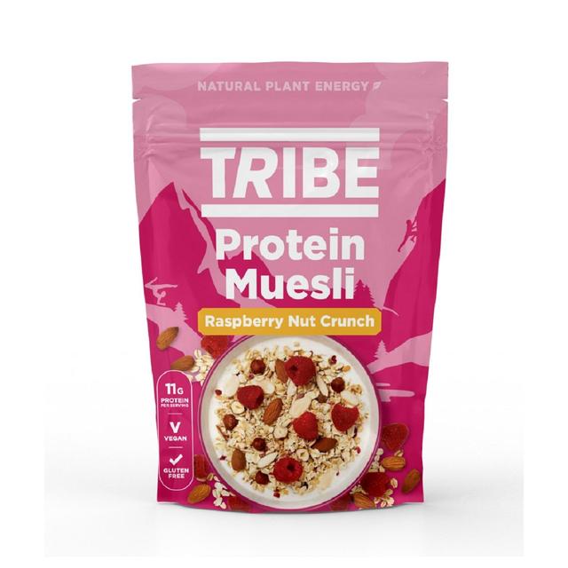 Tribe Protein Muesli, Raspberry Nut Crunch, 400g
