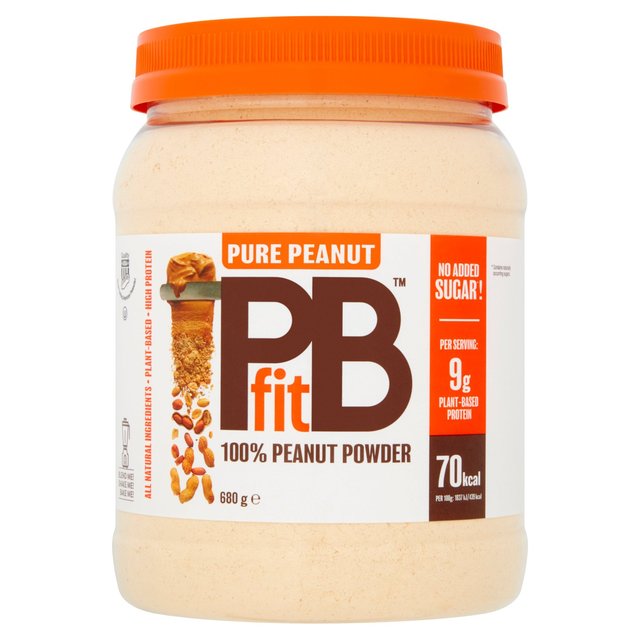 PBfit Pure Peanut Powder, 9g Plant Based Protein and 82% Less Fat, 680g