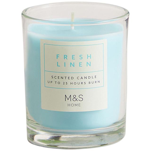 M & S Fresh Linen Small Candle