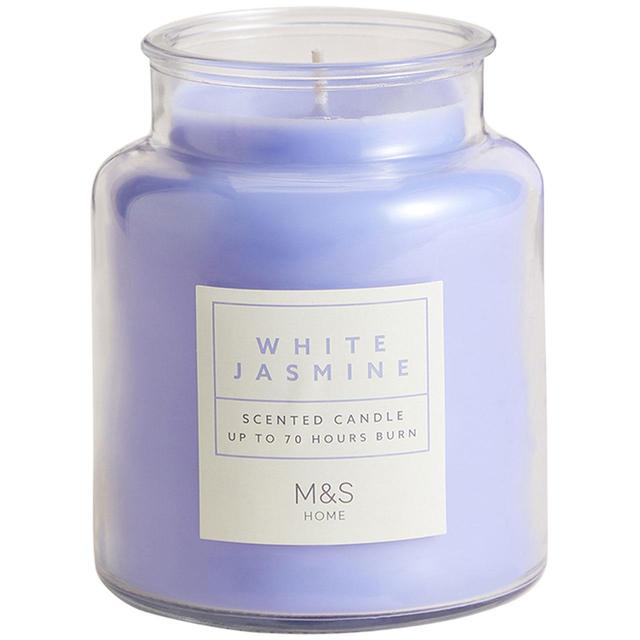 M & S White Jasmine Jar Candle