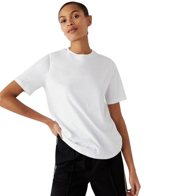 M&S Womens Collection Pure Cotton Everyday Fit T-Shirt, 8-18, White | Ocado