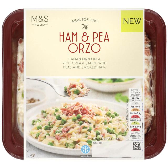 M & S Ham & Pea Orzo, 375g