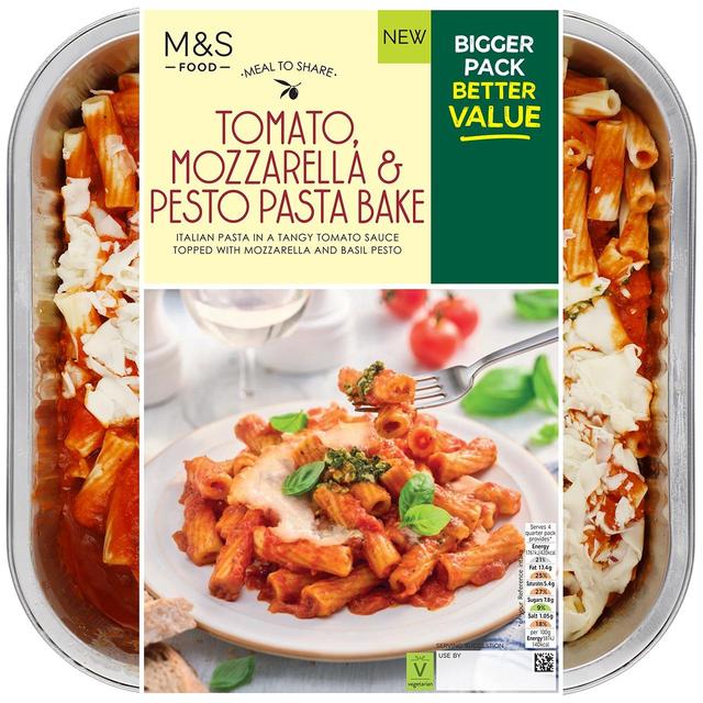 M & S Tomato Mozzarella & Pesto Pasta Bake, 1.2kg