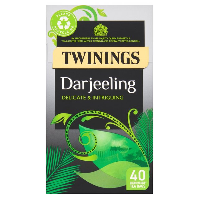 Twinings Darjeeling Tea With 40 Tea Bags, 40 Per Pack