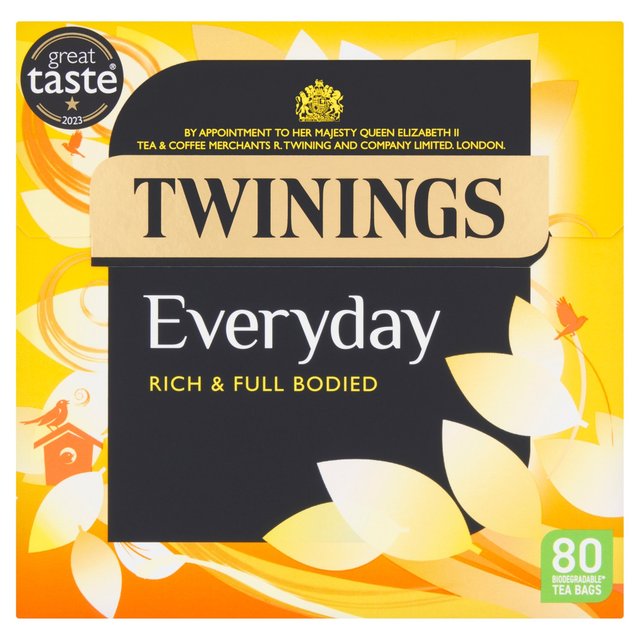Twinings Everyday Tea With 80 Tea Bags, 80 Per Pack