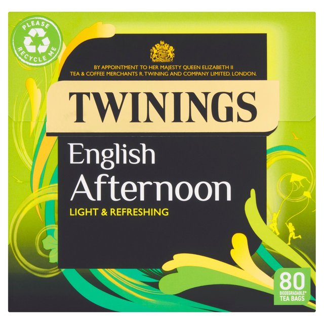 Twinings English Afternoon Tea With 80 Tea Bags, 80 Per Pack