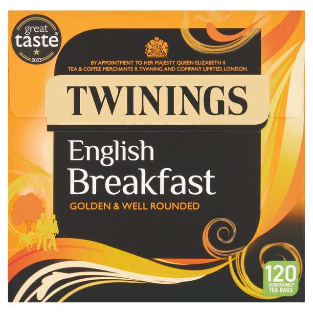 Twinings English Breakfast Tea With 120 Tea Bags, 120 Per Pack