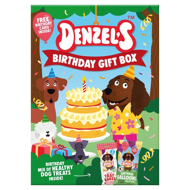 Denzel’s Birthday Gift Box of Dog Treats, 110g