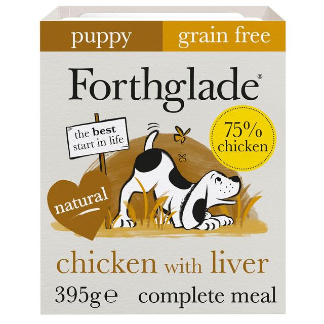 Forthglade Complete Puppy Grain Free Chicken With Liver, Sweet Potato & Veg, 395g