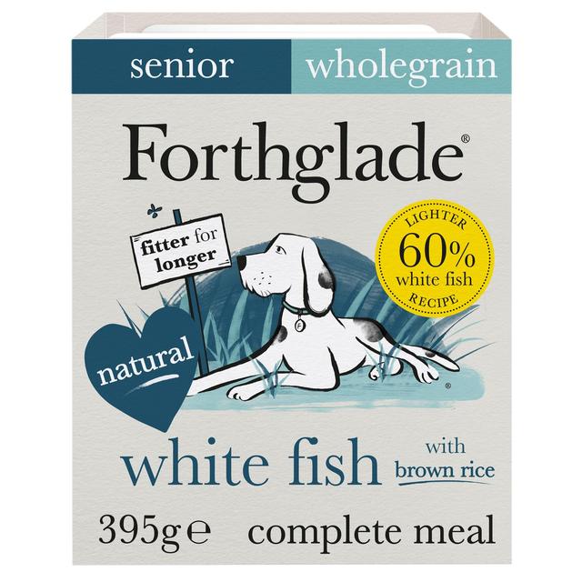 Forthglade Complete Senior Whole Grain White Fish With Brown Rice & V, 395g