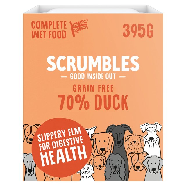Scrumbles Dog Food Grain Free Duck, 395g