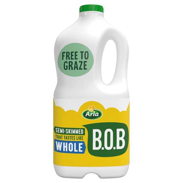 Arla Bob Semi-Skimmed Milk Tastes Like Whole, 2L